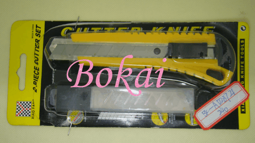 Large box cutter + blade set cutting scissors high quality tool knife