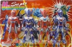 摆地摊热销货源批发4个一卡装奥特曼义乌小商品创意儿童玩具