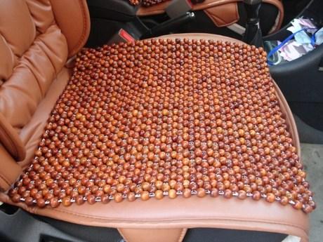 Wooden bead seat cushion, square cushion, eco-friendly car seat cushion, summer cooling cushion, grass rosewood bead seat cushion