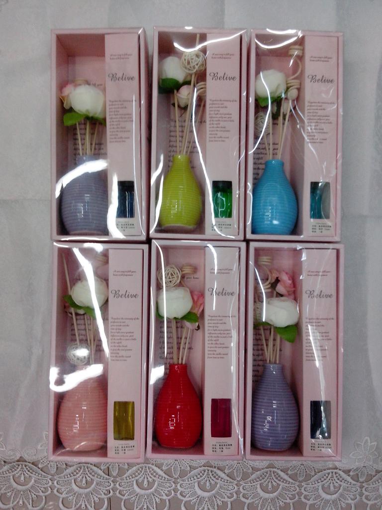 香熏藤条陶瓷挥发香水0513，精美30ML礼盒套装，无烟香薰