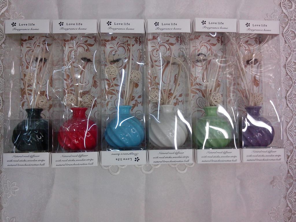 香熏藤条陶瓷挥发香水042，精美60ML礼盒套装，无火香薰，无烟香薰