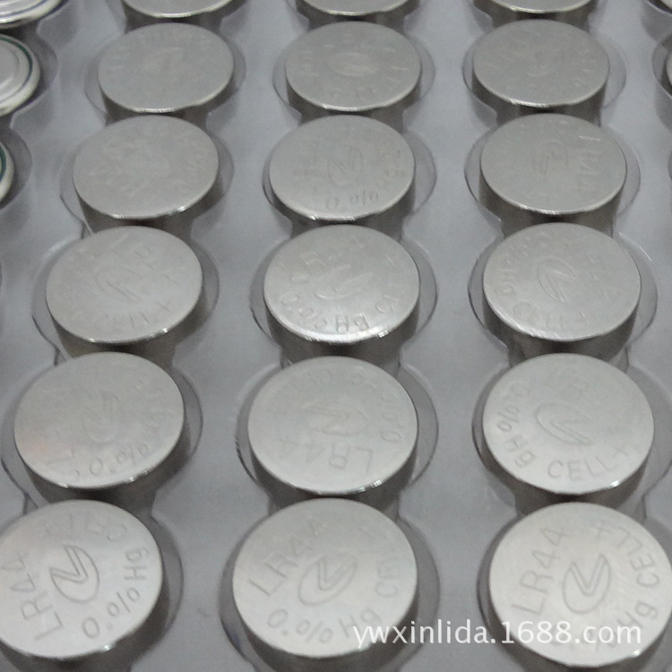 新利达环保AG13/LR44月亮弯唛头无汞无铅环保纽扣电池图