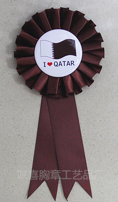 Manufacturers Direct Sales Of National Emblem Flag Corsage Tinplate Personality Corsage Custom