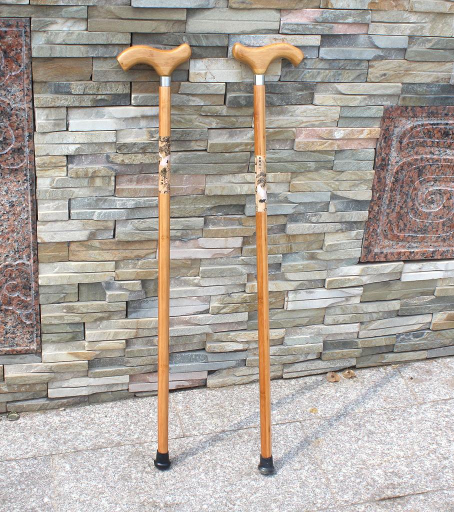 竹子单节老人拐杖手杖产品图