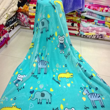 法兰绒毯子 婴儿童毯春秋卡通毛毯加厚双层空调毯特价
