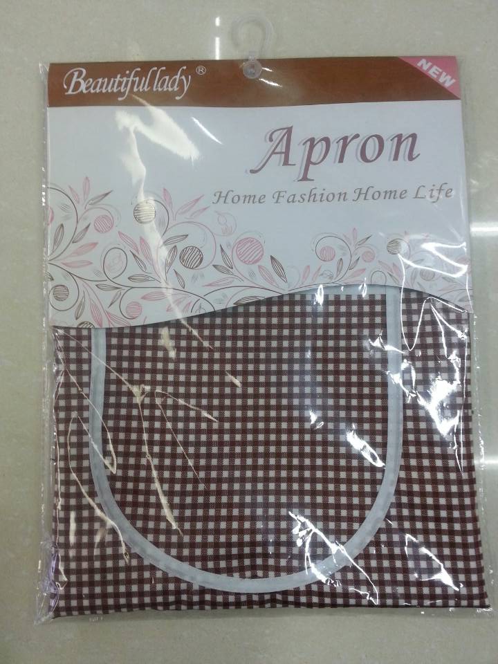 Self-Produced And Self-Marketed Plaid Waterproof Fabric Increase And Fertilizer Anti-Fouling Waterproof Home Apron Promotional Advertising Apron Application Scenario