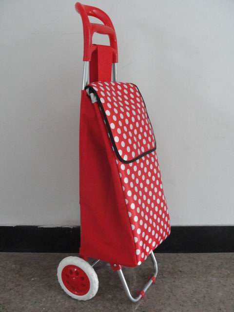 牛头柄购物车，款式鲜艳购物车，中老年人购物车细节图