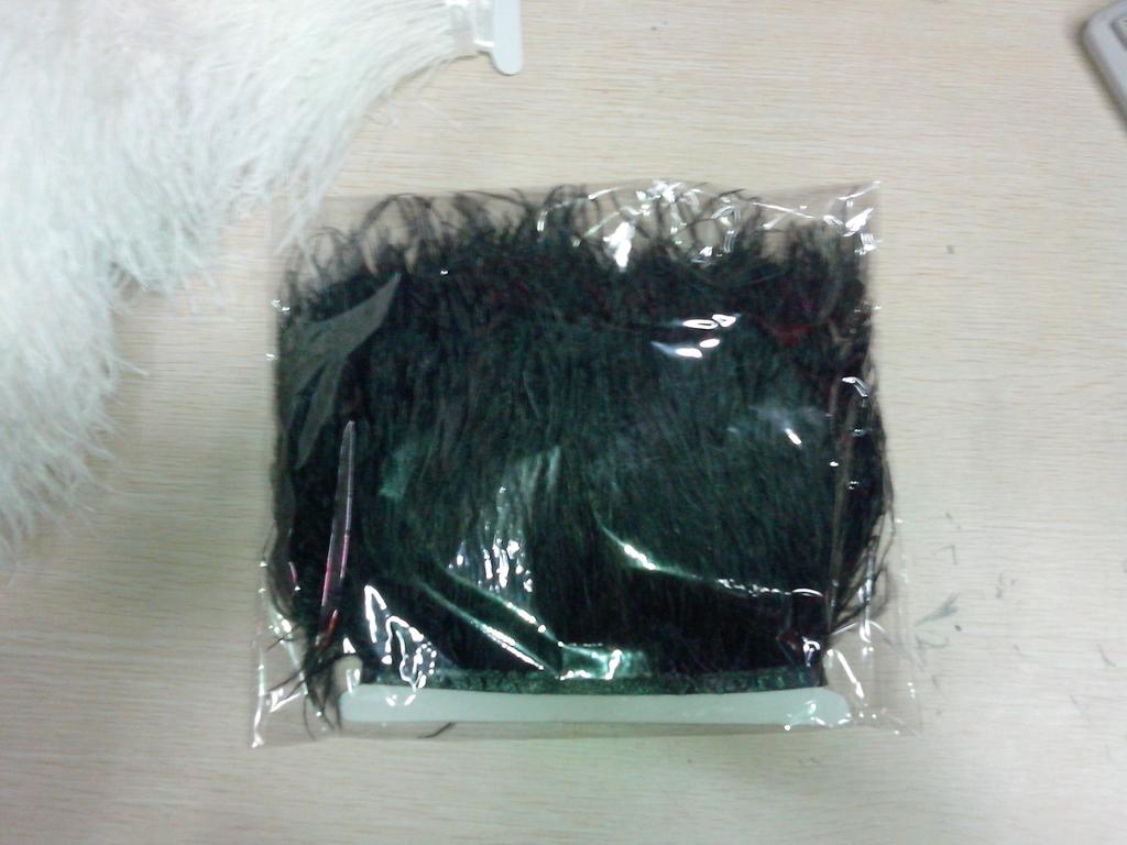 鸵鸟毛布条布边 规格11-13CM ，13-15CM细节图