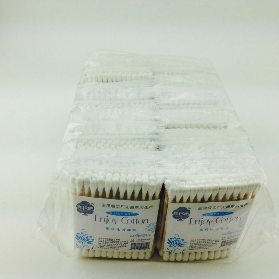Enjoy cotton bar XM-0055 cotton swab 24 small packets/large packets of 50 tape kapok swab can be wholesale