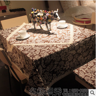 名杨织秀 台布布艺欧式古典餐桌茶几电视盖布