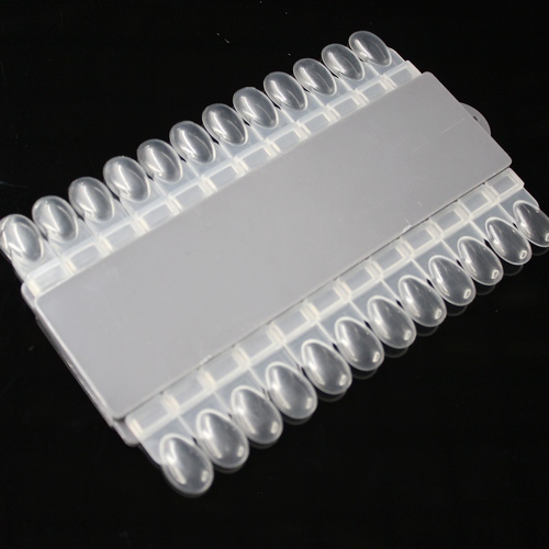 甲油选色 可拆卸 美甲色板 透明白 24色 美甲练习专用