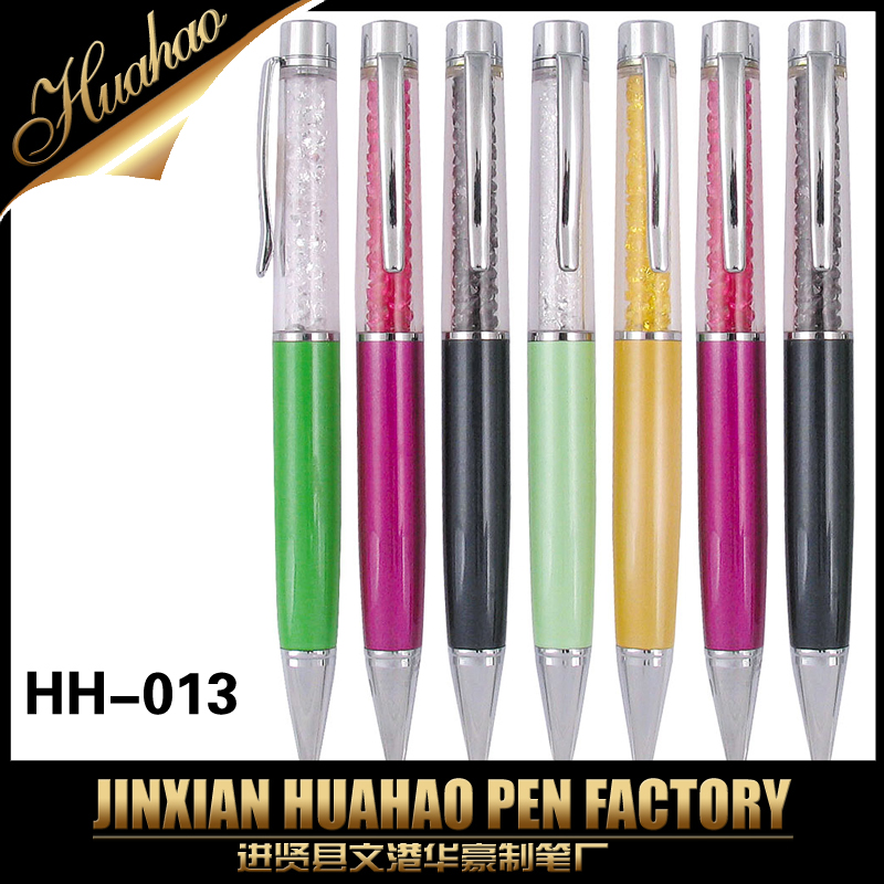 华豪笔业新品水钻笔 水晶笔 金属笔 金属圆珠笔 签字礼品笔
