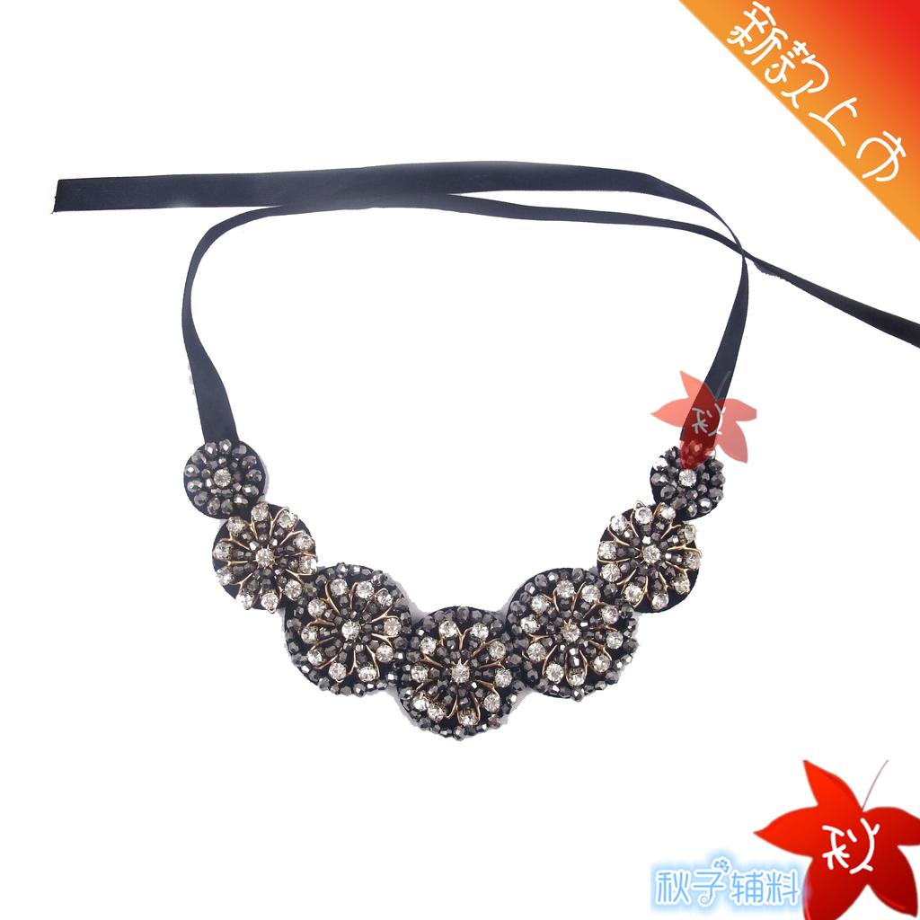 水晶玻璃衣领2014新款假领韩版现货热卖假领子水晶玻璃假领