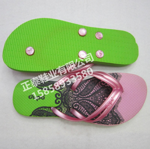 The manufacturer customizes the new five-ding women's flip-flops Specification image