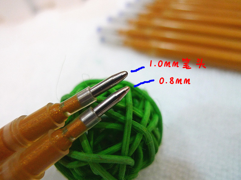 Golden pen core neutral pen core 5.0mm giant, super large capacity, specially designed for copying Buddhist scriptures Application Scenario