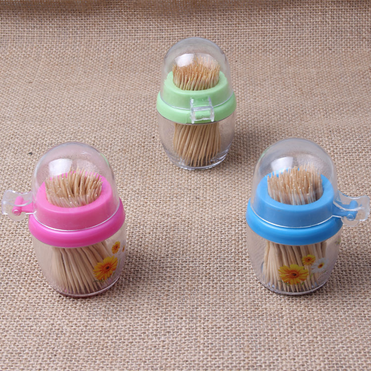 Wholesale of disposable toothpicks, commercial and household double-ended bamboo toothpicks, double-ended fruit picks for catering and hotels, canned Xinwang brand details Picture