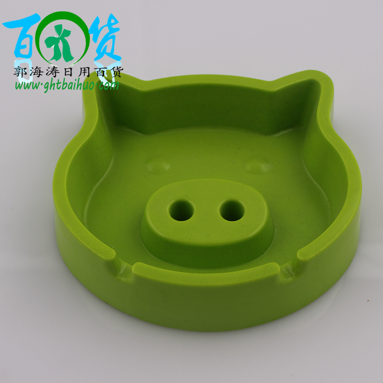 猪头烟缸厂家直销二元精品日用百货批发烟灰缸彩色烟灰缸