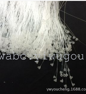 【固客】吊牌配件 优质胶针 手穿线 吊牌线 珠链子母扣塑料线