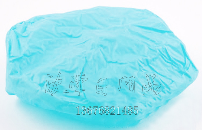 单色防水浴帽洗头帽加大加厚单层塑料帽一包12个装