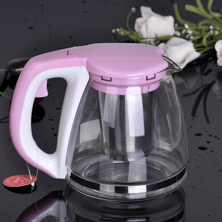 New thermostable high borosilicate glass kettle with tea leak for scented tea.1100