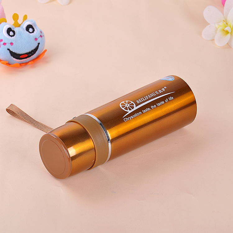 Stainless Steel Travel Pot Thermos Cup Water Cup Vacuum Outdoor Portable Sports Travel Pot Bullet Head details Picture