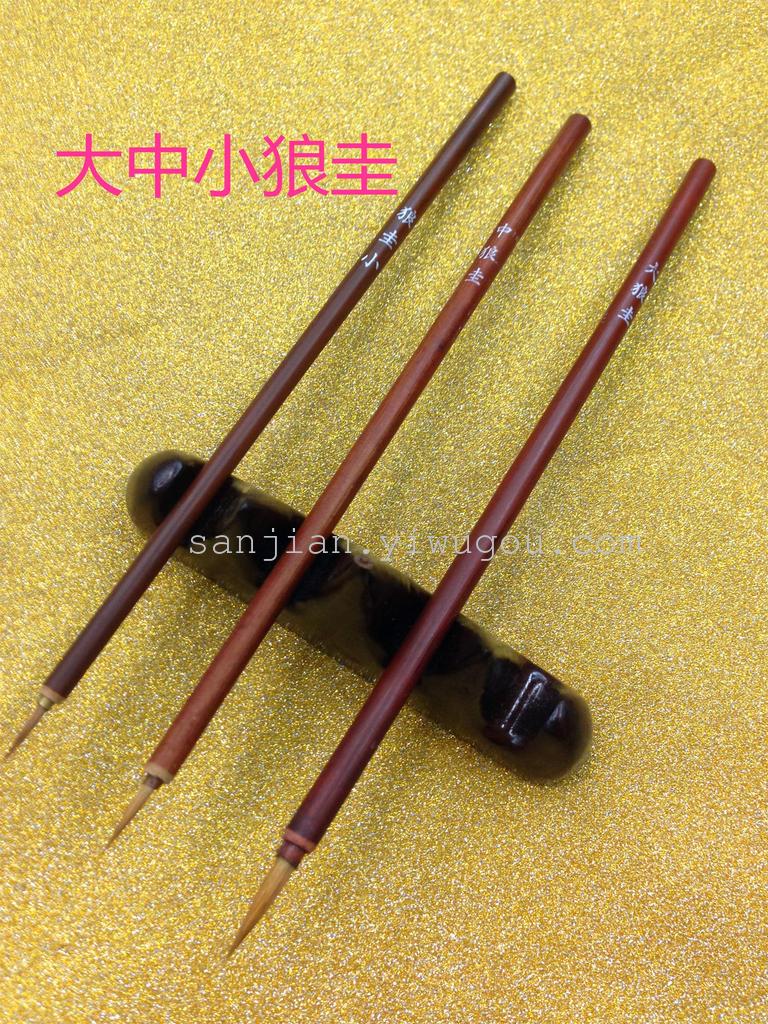 Shanlian Lake Brush, direct sales from Sanjian Brush manufacturer, offers large, medium and small Langgui outlining brushes and fine brushwork brushes with a national trend details Picture