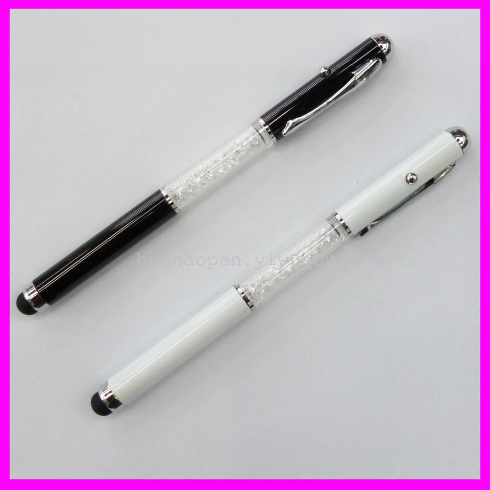 Crystal Laser ballpoint pen 4-in-1 Laser rhinestone Touch Screen Pen Laser rhinestone ballpoint pen Touch screen pen