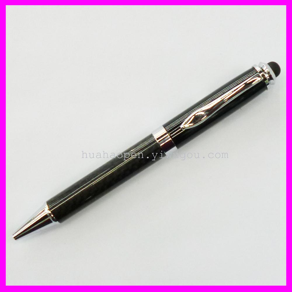 Manufacturers supply carbon fiber touch screen pen Carbon fiber handwritten ballpoint pen Carbon fiber metal pen touch pen
