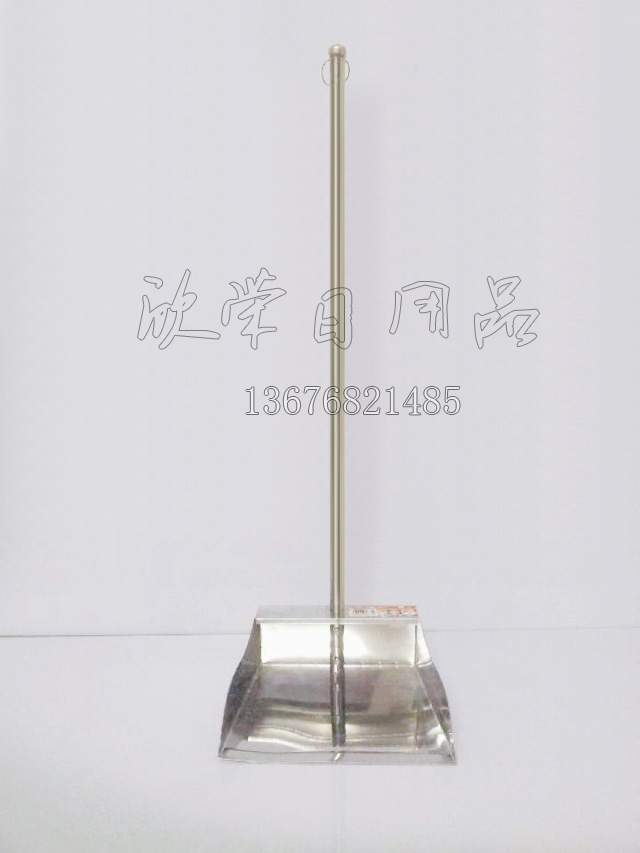 Wholesale genuine 0.5mm type special stainless steel garbage bins with long handles, thickened stainless steel dustpans and dustpans