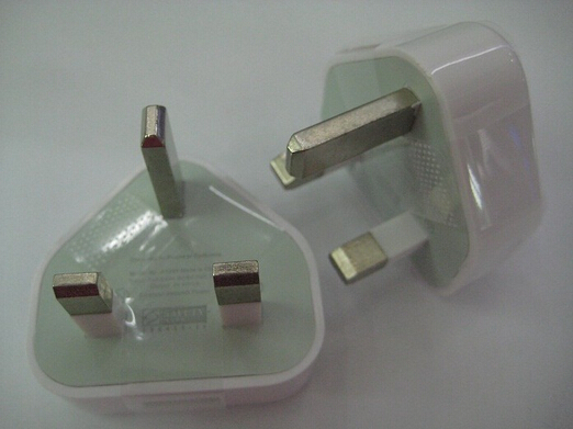 苹果英规 USB充电器 USB三脚充电头600MA三脚充电器细节图