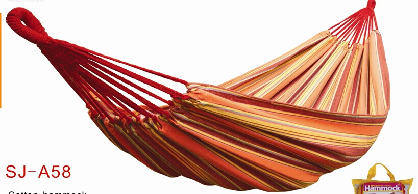 Jiahui Outdoor Products A58 Double cotton Canvas Hammock, thickened by 2 meters X1.5 meters