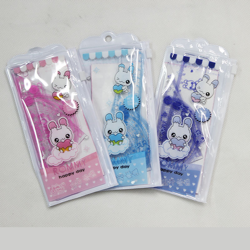 1717学生文具用品 绘图专用套尺 直尺 三角尺 超值4只装