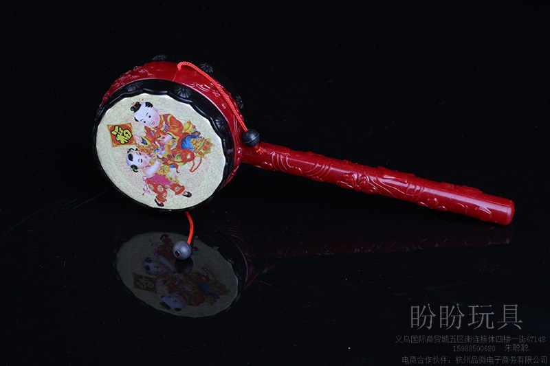 福字摇鼓玩具 儿童玩具产品图