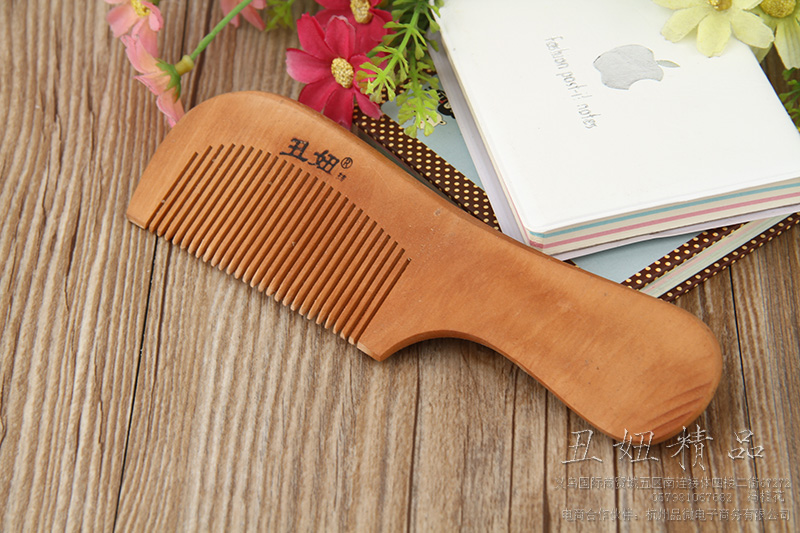 Mahogany comb handle with dense tooth comb daily hair comb thumbnail
