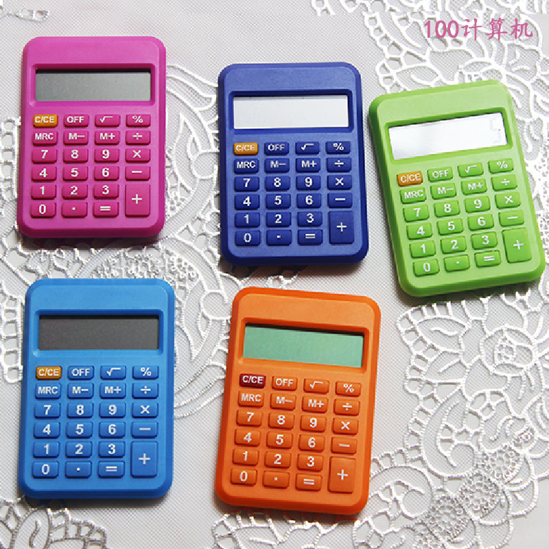 100 超薄时尚桌面 便携塑料计算机 环保新材质 计算器