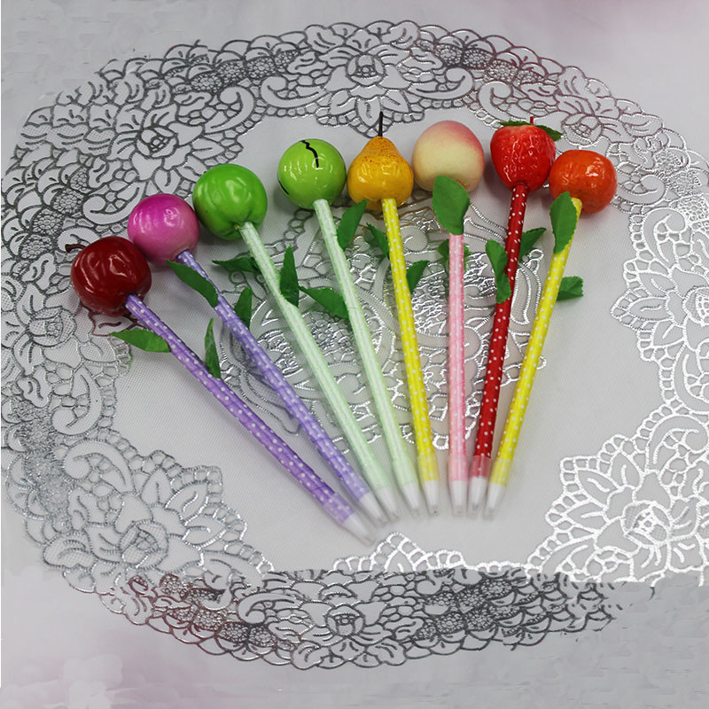 Children's stationery, cartoon fruit ballpoint pens, creative ballpoint pens, student prizes