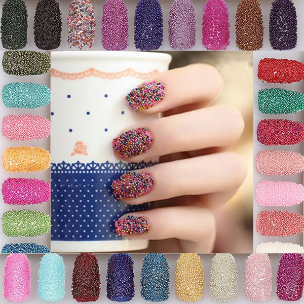 鱼子酱 多色可选 美甲饰品 彩色玻璃微珠 DIY饰品