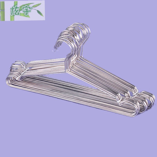 Stainless steel clothes hangers, solid clothes drying hangers, clothes drying racks, anti-slip and windproof clothes racks Specification image