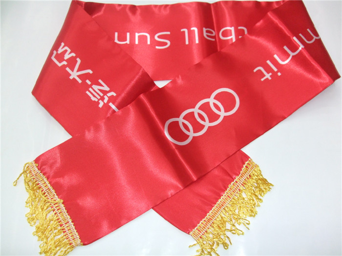 供应足球围巾 热转印色丁围巾 国旗围巾 礼仪带出口品质可定制产品图