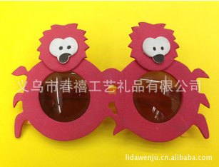 供应eva眼镜手工diy制作卡通拼图儿童眼镜制作太阳镜产品图