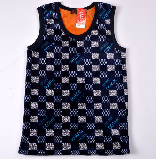 [Explosive] Super Soft Golden Vest Vest Vest Shirt Plaid Fashion Round Neck Thickened With Velvet details Picture