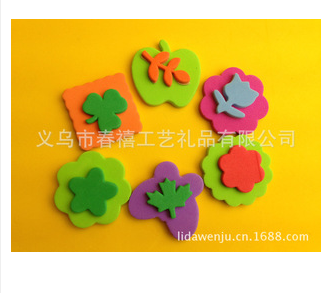 益智DIY玩具eva动物印章色彩鲜艳 礼品制定欢迎来样定做