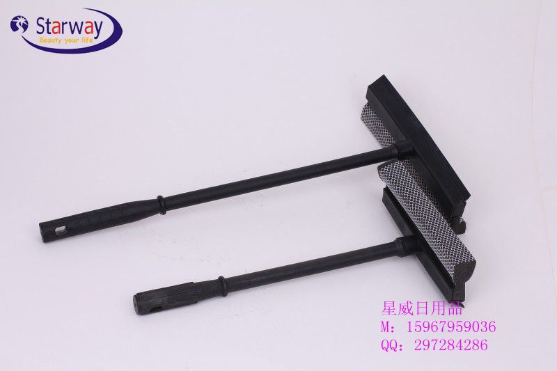 Black plastic car wash brush black handle glass cleaner short handle window cleaner