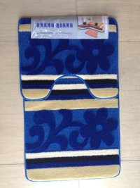 Manufacturers direct toilet cover 2 sets of carpet mat pattern complete to sample custom
