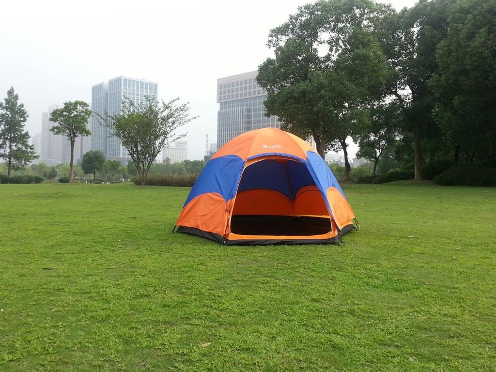 海风亚翼 8206 压胶双层六角帐篷 玻杆防蚊防撕裂纱网产品图