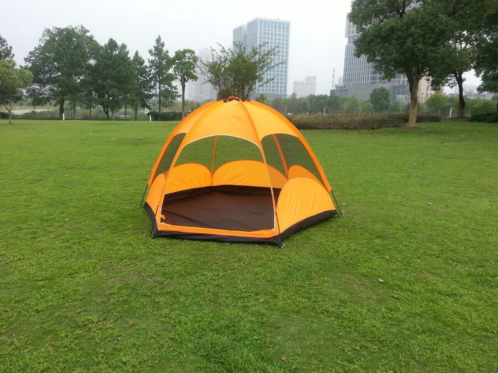 海风亚翼 8206 压胶双层六角帐篷 玻杆防蚊防撕裂纱网细节图