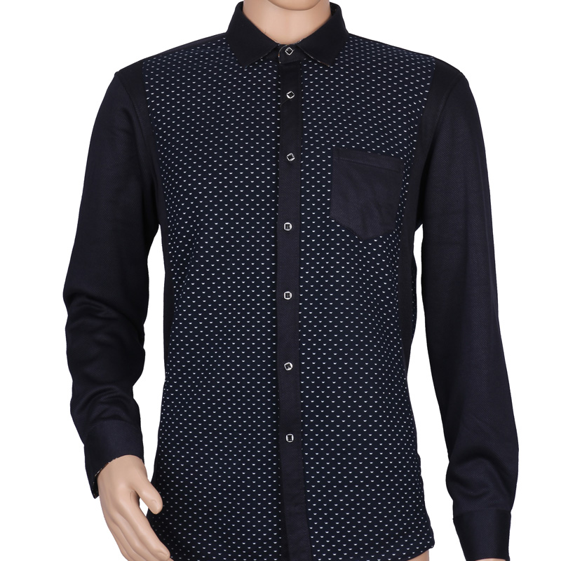 New no-iron warm shirt, casual thickened and fleece milk silk long-sleeved shirt Specification image