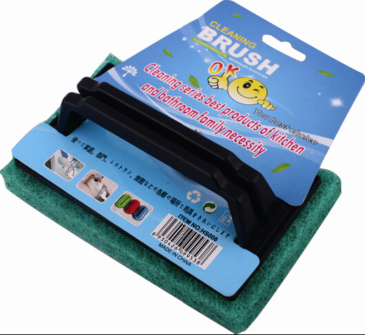 Eco-friendly thickened rectangular bathtub cleaning brush/sink brush