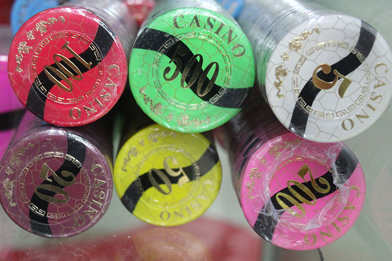 Round acrylic chips double-sided bronzing large and small chips spot can be customized
