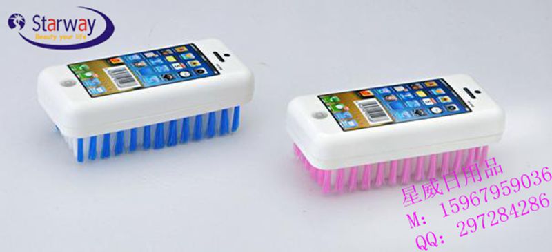 新款洗衣刷 塑料洗衣刷 苹果手机图案洗衣刷